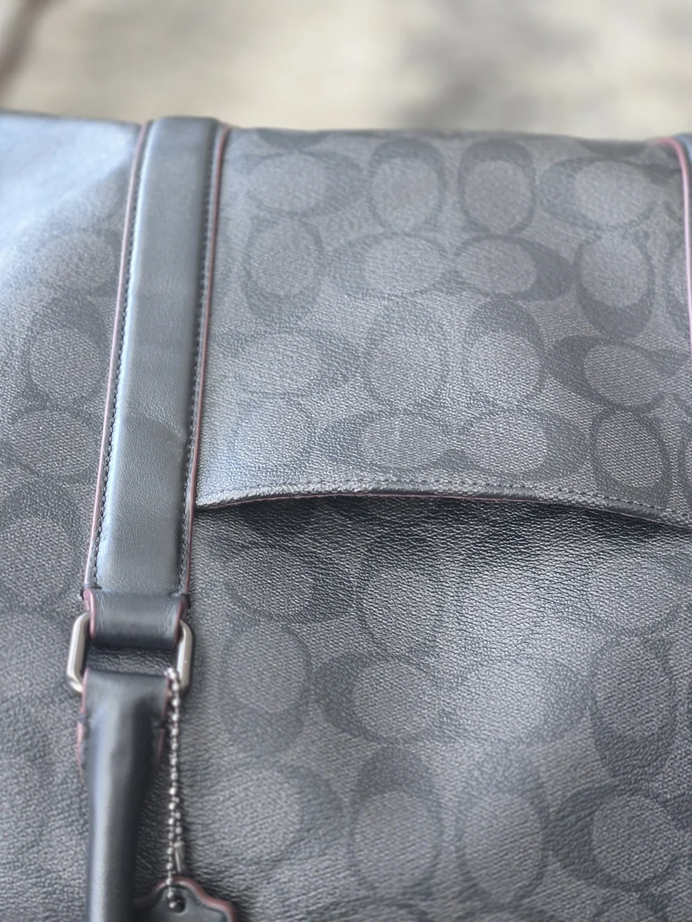 Coach black signature